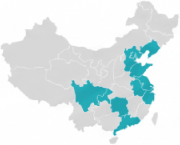 国内前置仓布局-覆盖上海、南京、张家港、天津、长沙、东莞、营口等核心城市,辐射华东、华南、华北及川渝地区